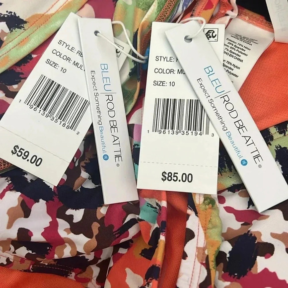 BLEU BY ROD BEATTIE TOP AND SARONG-WAIST HIPSTER BIKINI BOTTOM - Picture 13 of 14